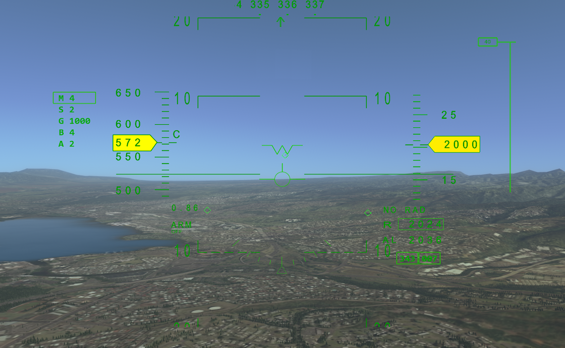 VR-Engage pilot HUD